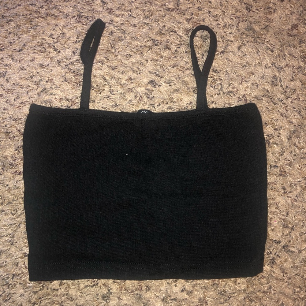 Misguided straight neck crop top